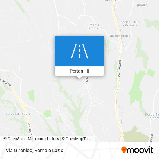 Mappa Via Gironico