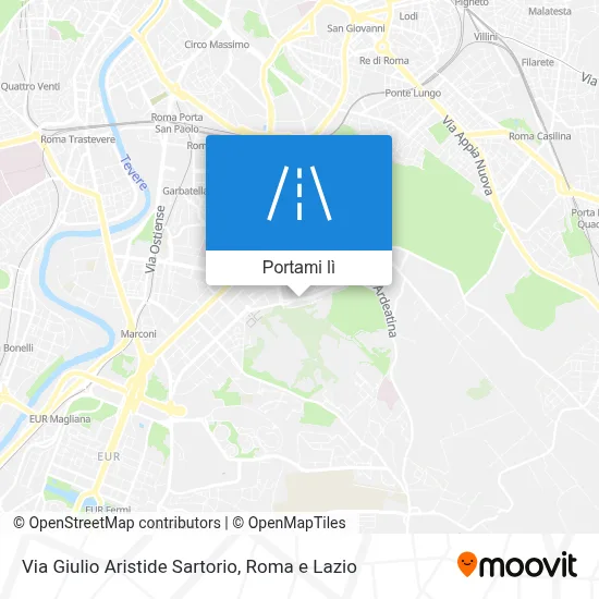 Mappa Via Giulio Aristide Sartorio