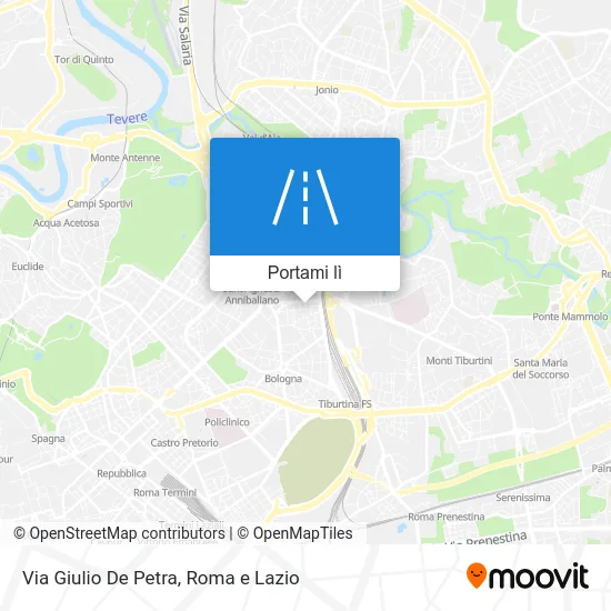 Mappa Via Giulio De Petra