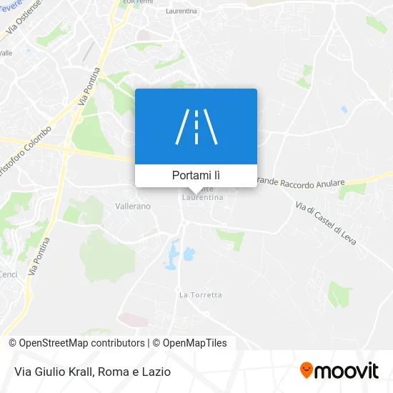 Mappa Via Giulio Krall