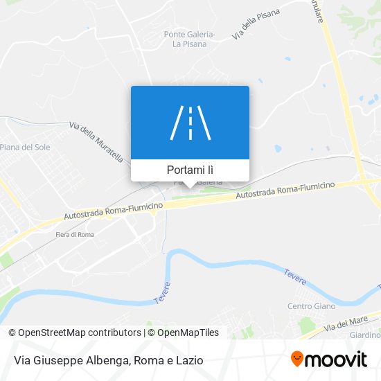 Mappa Via Giuseppe Albenga