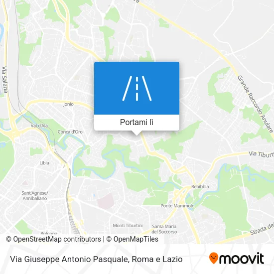 Mappa Via Giuseppe Antonio Pasquale