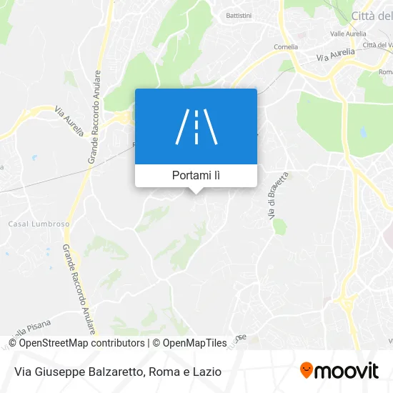 Mappa Via Giuseppe Balzaretto
