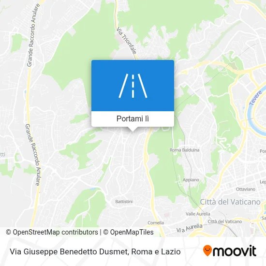Mappa Via Giuseppe Benedetto Dusmet