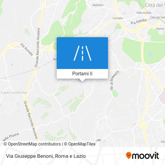 Mappa Via Giuseppe Benoni