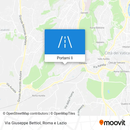 Mappa Via Giuseppe Bettiol