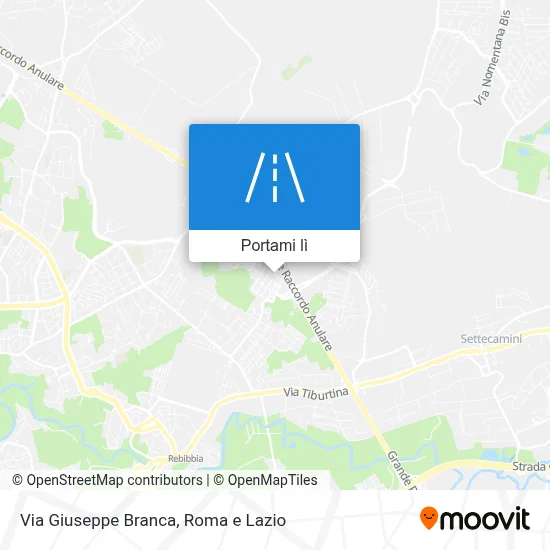 Mappa Via Giuseppe Branca
