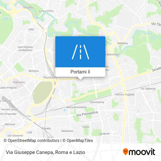 Mappa Via Giuseppe Canepa