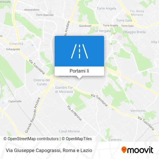 Mappa Via Giuseppe Capograssi