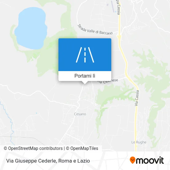 Mappa Via Giuseppe Cederle