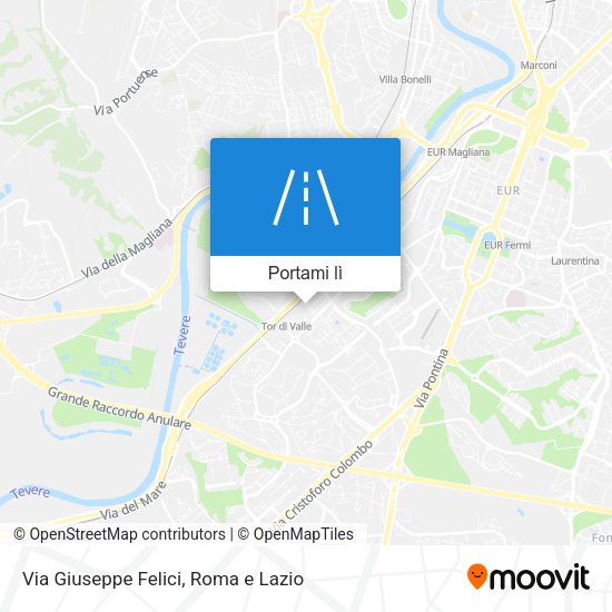 Mappa Via Giuseppe Felici