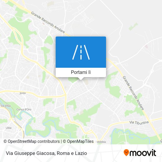 Mappa Via Giuseppe Giacosa