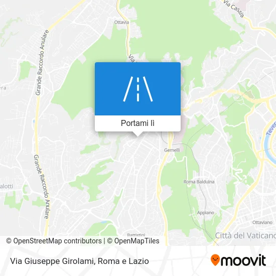 Mappa Via Giuseppe Girolami