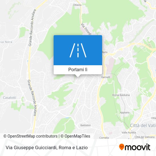 Mappa Via Giuseppe Guicciardi