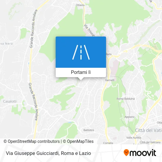 Mappa Via Giuseppe Guicciardi