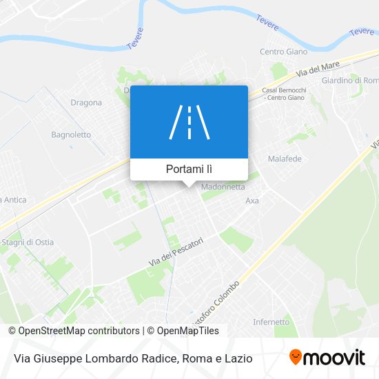 Mappa Via Giuseppe Lombardo Radice