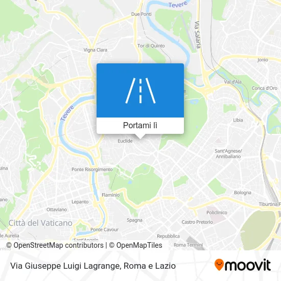 Mappa Via Giuseppe Luigi Lagrange