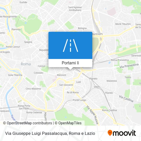 Mappa Via Giuseppe Luigi Passalacqua