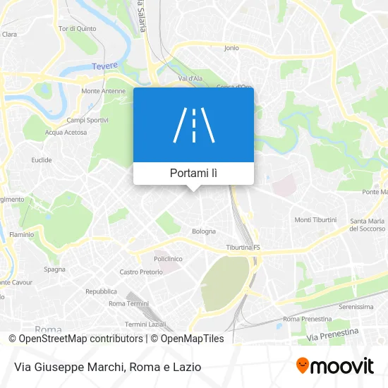 Mappa Via Giuseppe Marchi