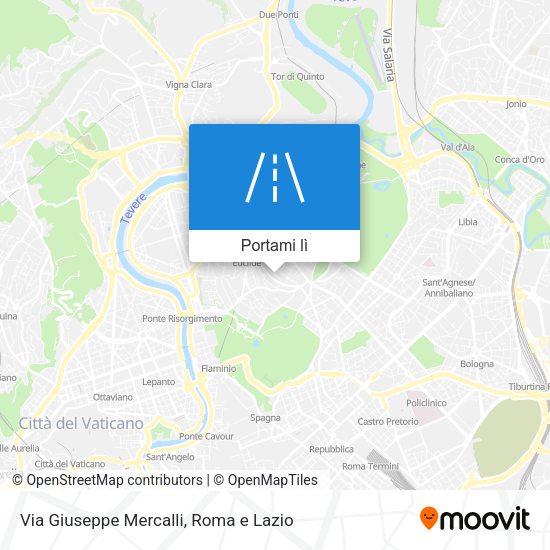 Mappa Via Giuseppe Mercalli