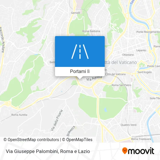 Mappa Via Giuseppe Palombini