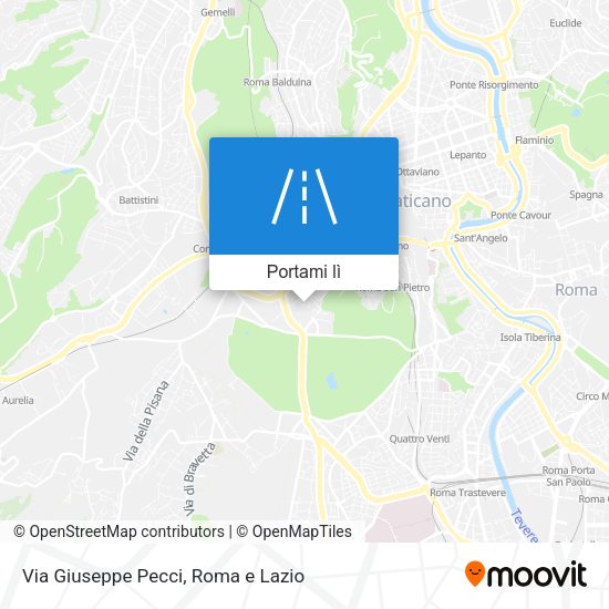 Mappa Via Giuseppe Pecci