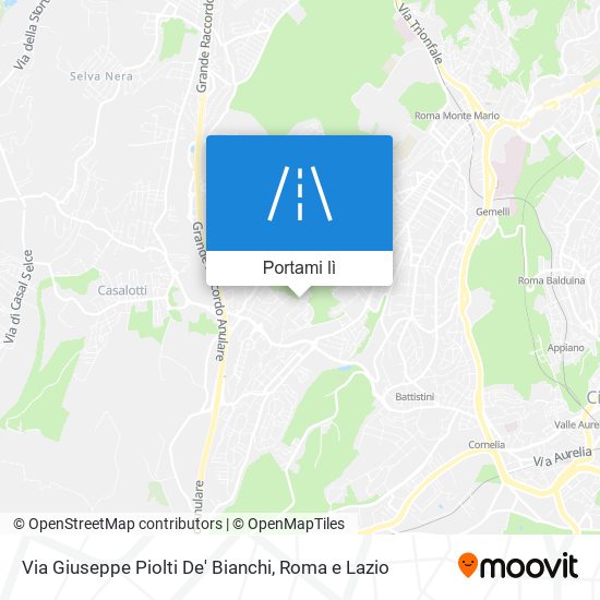 Mappa Via Giuseppe Piolti De' Bianchi