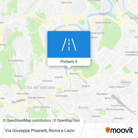 Mappa Via Giuseppe Pisanelli