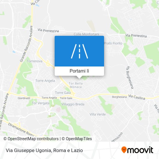 Mappa Via Giuseppe Ugonia