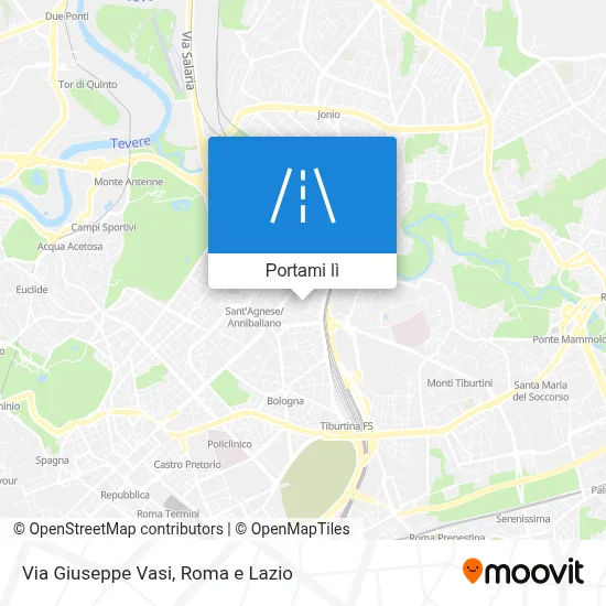 Mappa Via Giuseppe Vasi