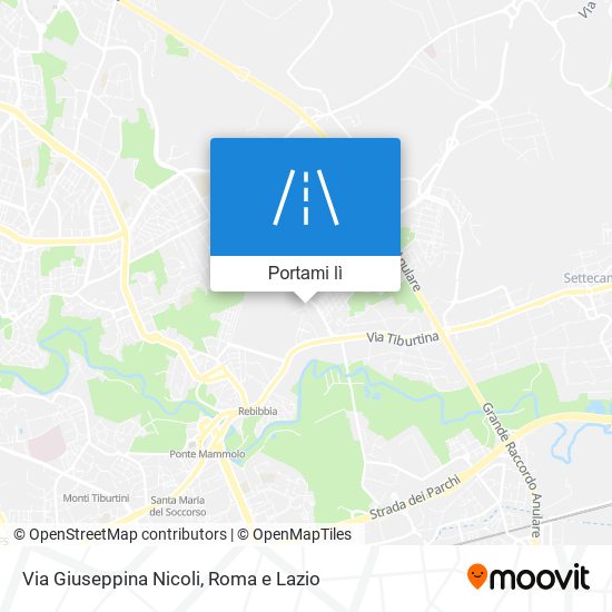 Mappa Via Giuseppina Nicoli