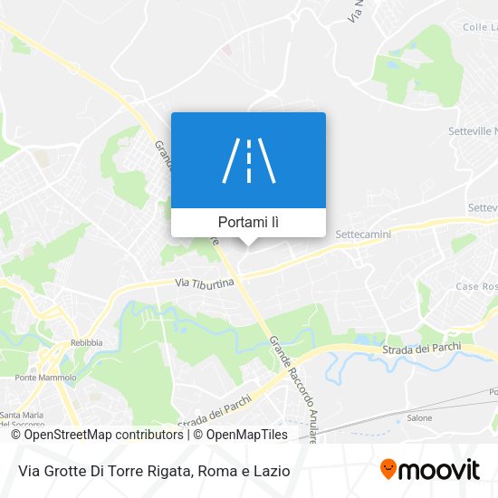Mappa Via Grotte Di Torre Rigata