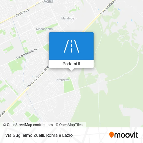 Mappa Via Guglielmo Zuelli