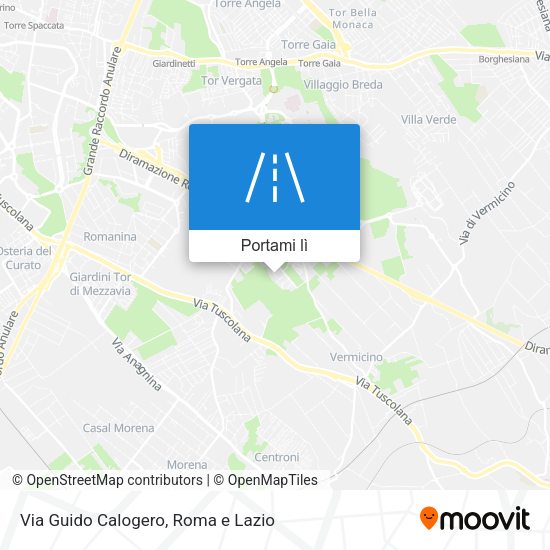Mappa Via Guido Calogero
