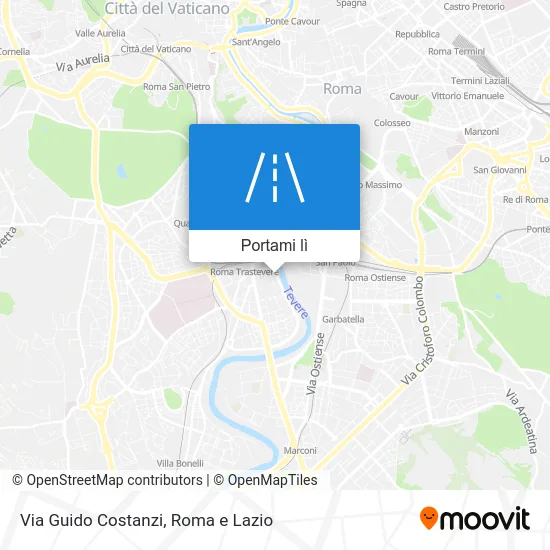 Mappa Via Guido Costanzi