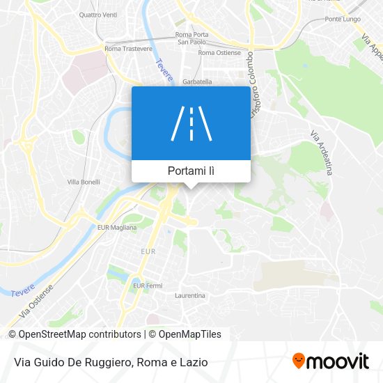Mappa Via Guido De Ruggiero