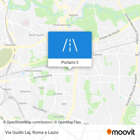 Mappa Via Guido Laj