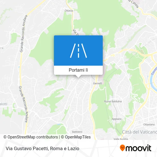 Mappa Via Gustavo Pacetti