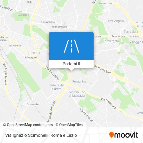Mappa Via Ignazio Scimonelli