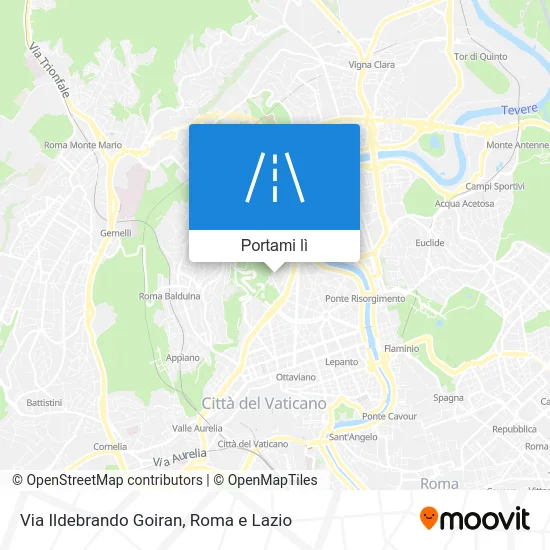 Mappa Via Ildebrando Goiran