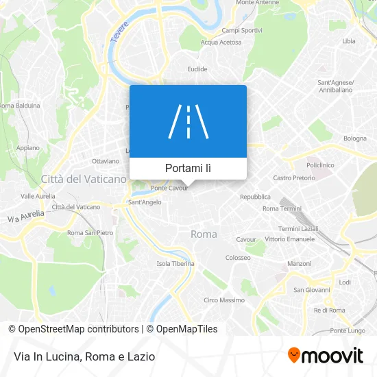 Mappa Via In Lucina