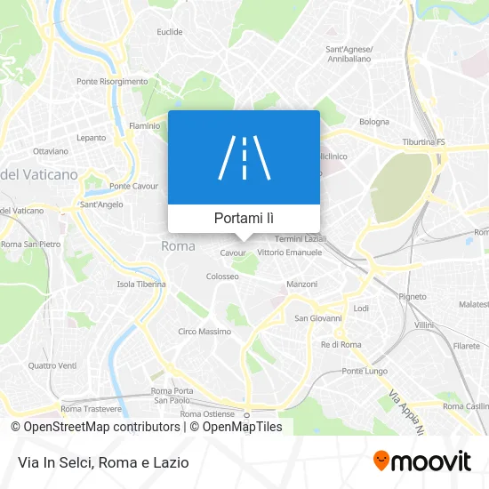 Mappa Via In Selci