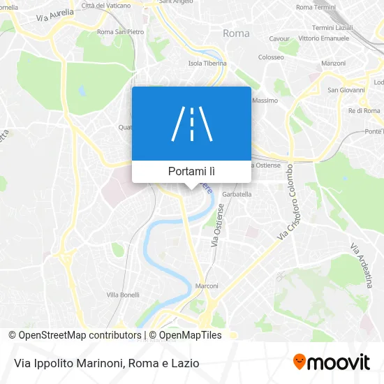Mappa Via Ippolito Marinoni