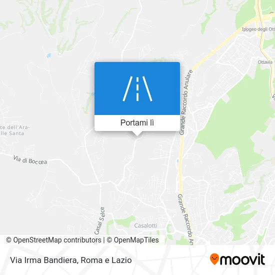 Mappa Via Irma Bandiera