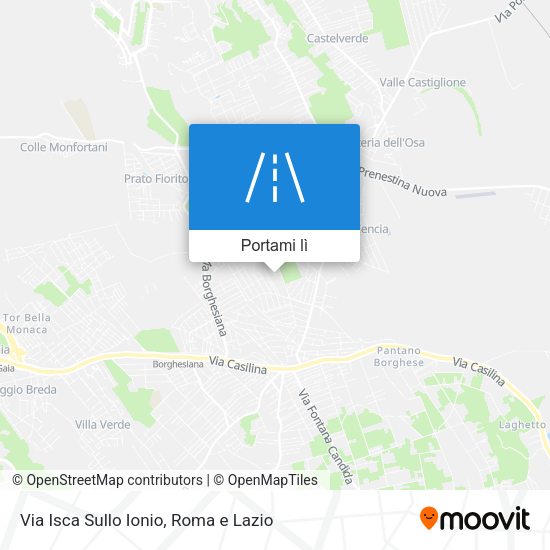 Mappa Via Isca Sullo Ionio