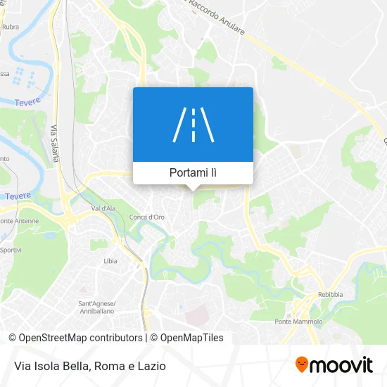 Mappa Via Isola Bella