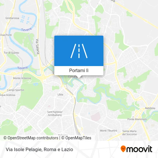 Mappa Via Isole Pelagie