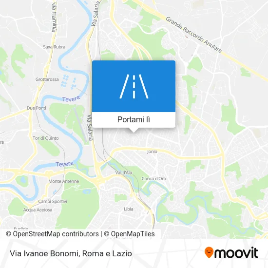 Mappa Via Ivanoe Bonomi