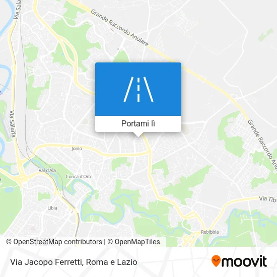 Mappa Via Jacopo Ferretti