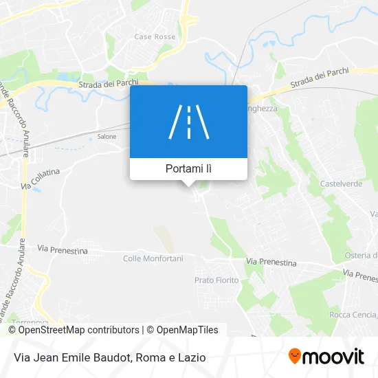 Mappa Via Jean Emile Baudot